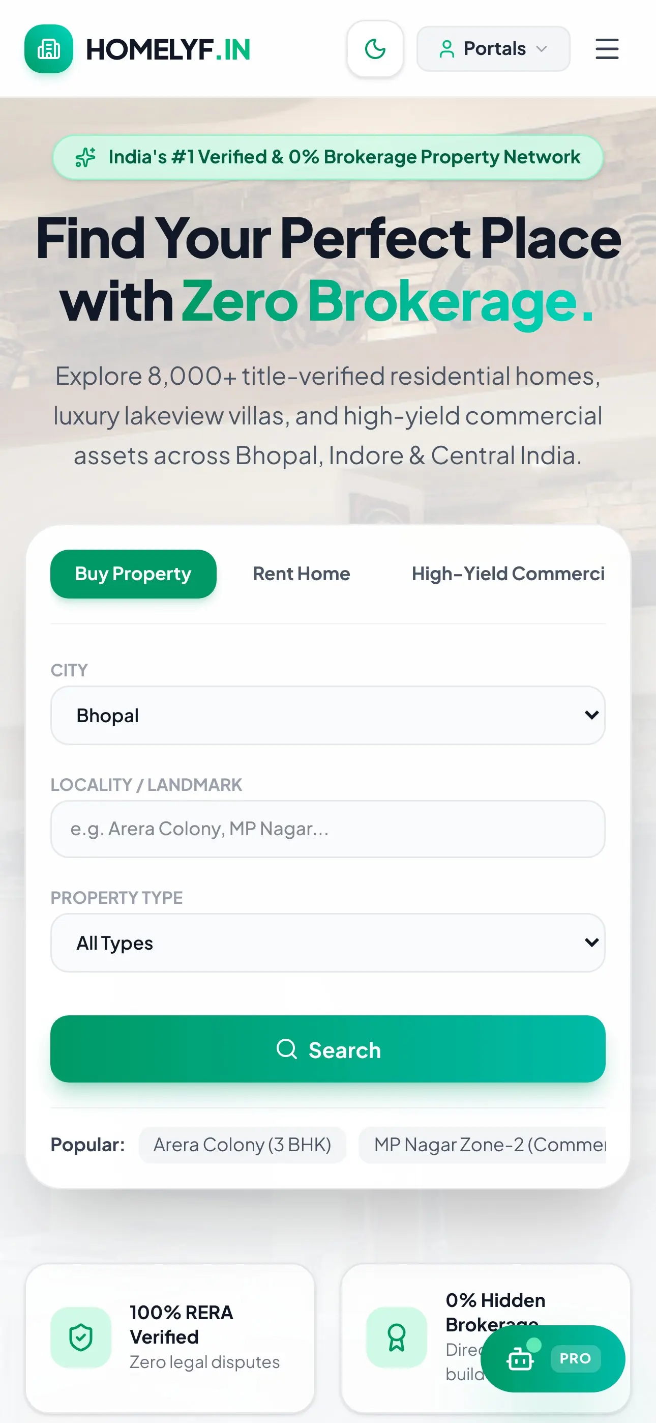 homelyf platform screenshot